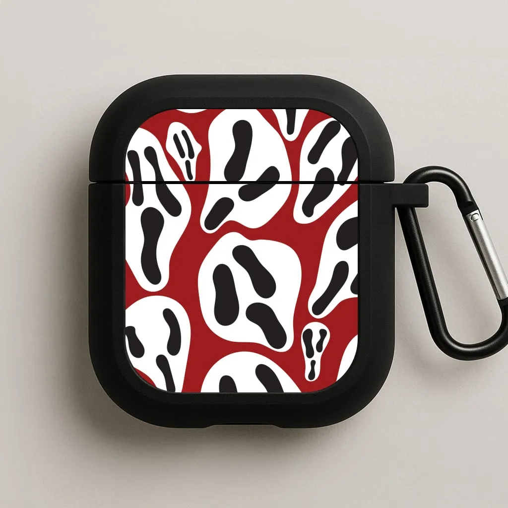Ghost Face AirPods Case custom engraved silicone case