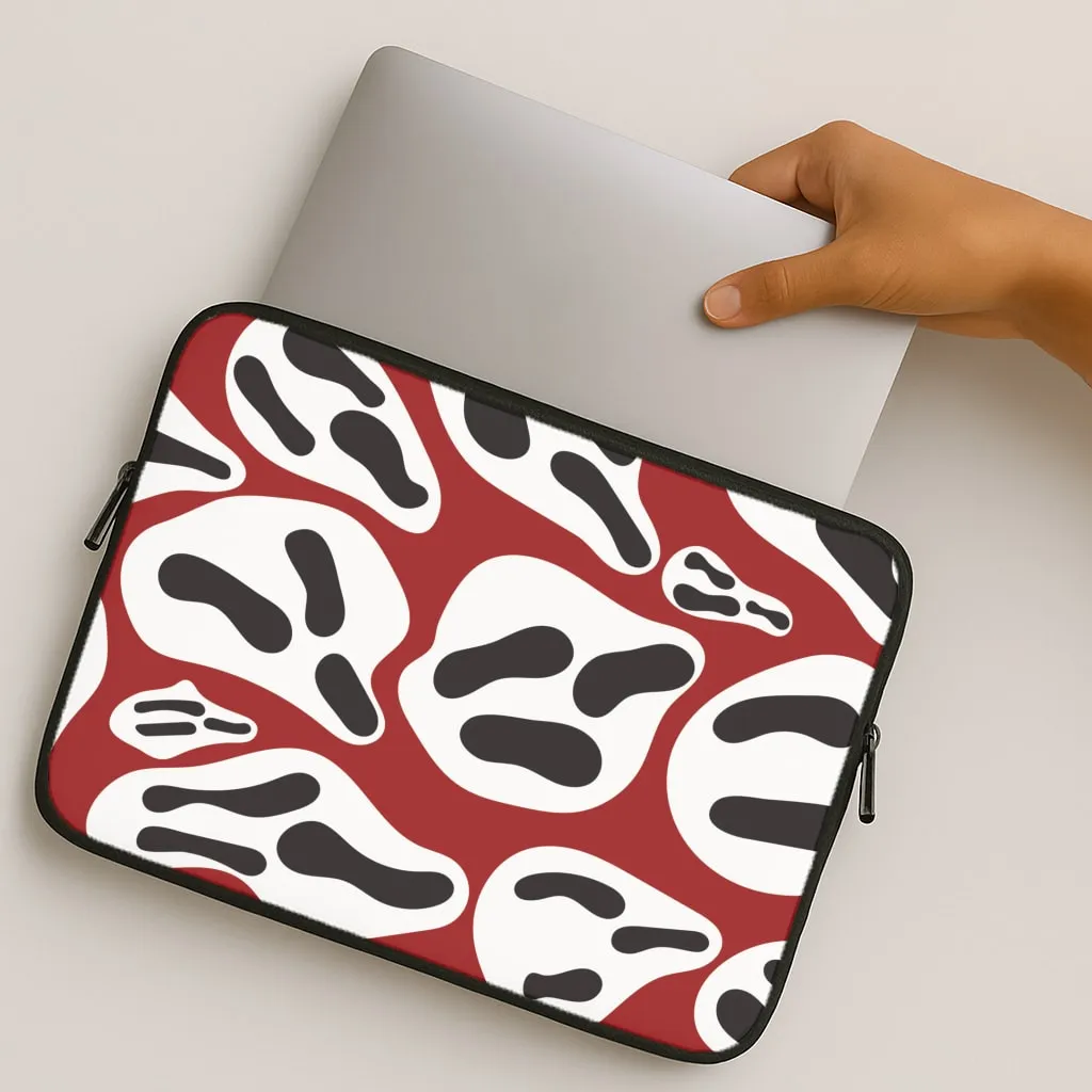 Ghost Face Laptop Sleeve Minimal Comfort