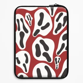 Ghost Face Laptop Sleeve Minimal Edge Design Travel Essential
