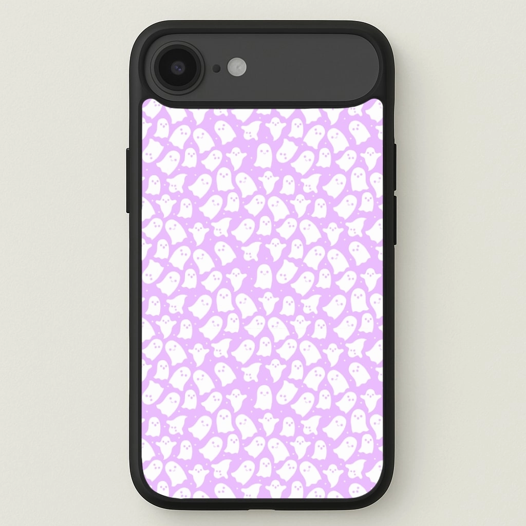 Ghost Pattern Phone Case Modern Surface Design