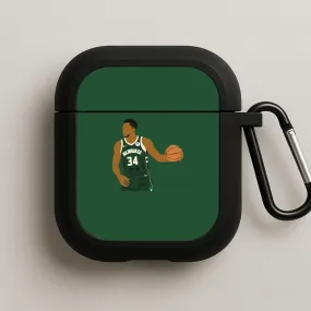 Giannis - Basketball AirPods Case wireless charging shell Modern Rubber Finish