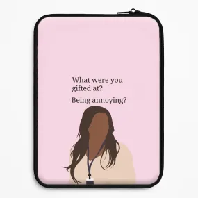 metal frame Gifted At Being Annoying Laptop Sleeve