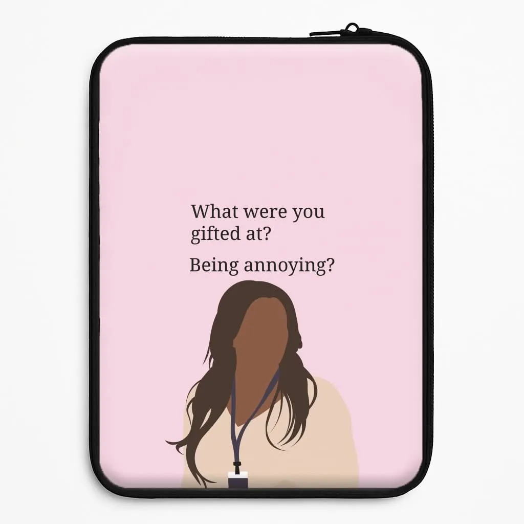 metal frame Gifted At Being Annoying Laptop Sleeve