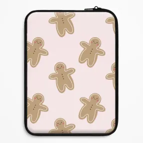Soft Protection Elegant Texture Layer Gingerbread Men Christmas Pattern Laptop Sleeve