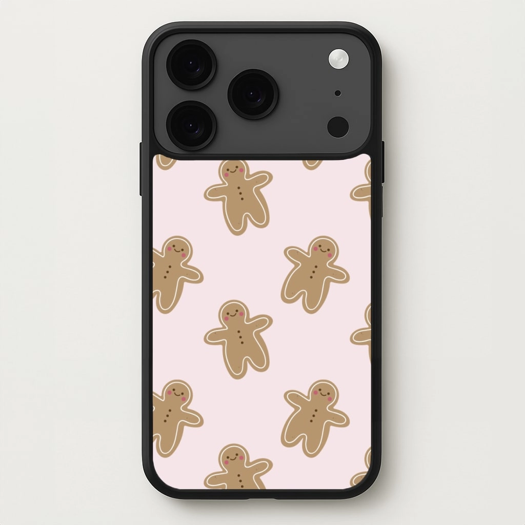 Tough Exterior Gingerbread Men Christmas Pattern Phone Case
