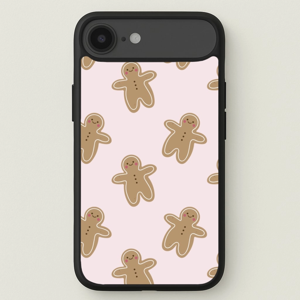 Gingerbread Men Christmas Pattern Phone Case Modern Accent