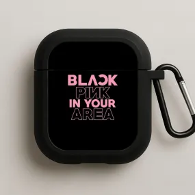 Compact Handy Strap Girl K-Pop Band In Your Area - Black AirPods Case
