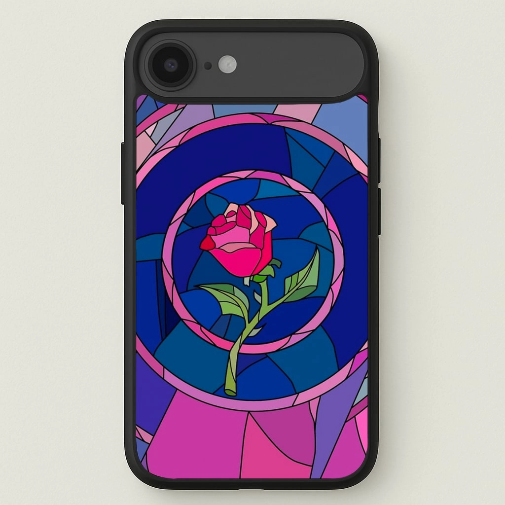 Glass Rose - Beauty Phone Case Rugged Frame Protective Structure