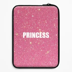 Slim Comfort Glittery Pink Princess Laptop Sleeve