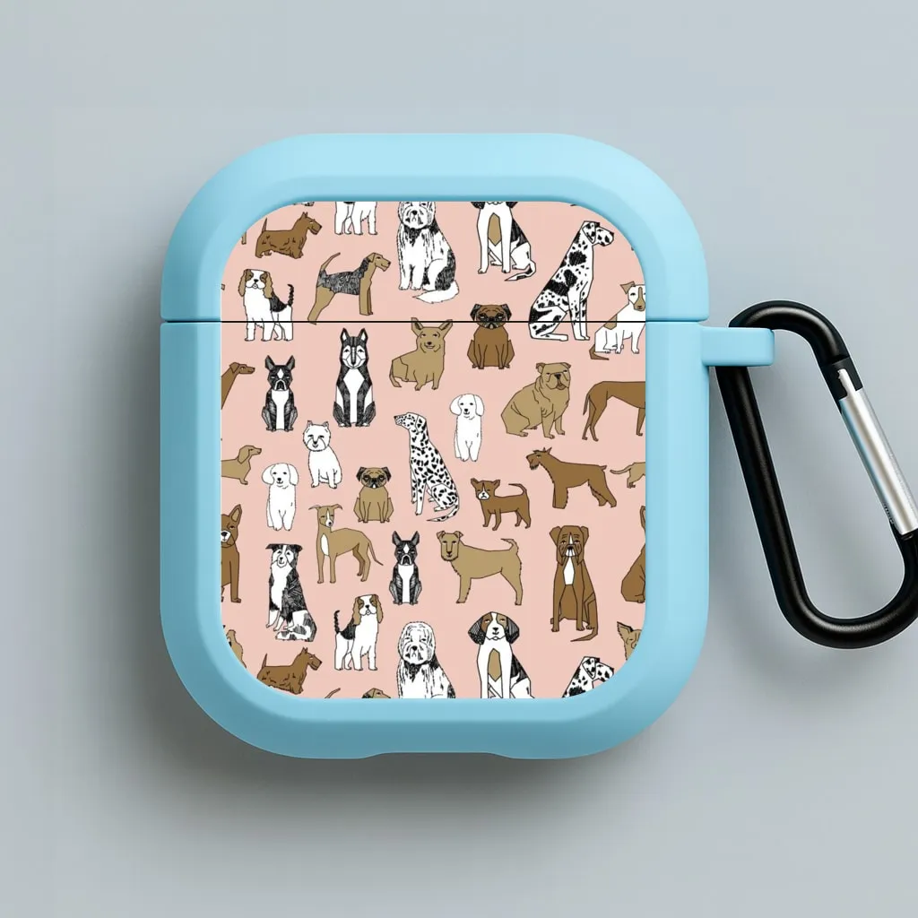 Dog Breeds - Animal Pattern AirPods Case fashion streetwear style case