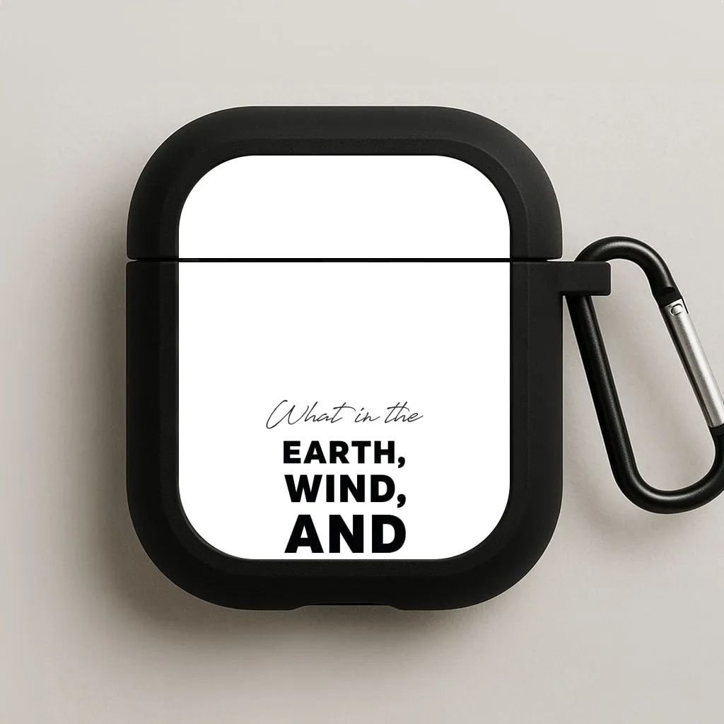clear color tinted shell Modern Compact Organizer What In The Earth, Wind And Fire AirPods Case