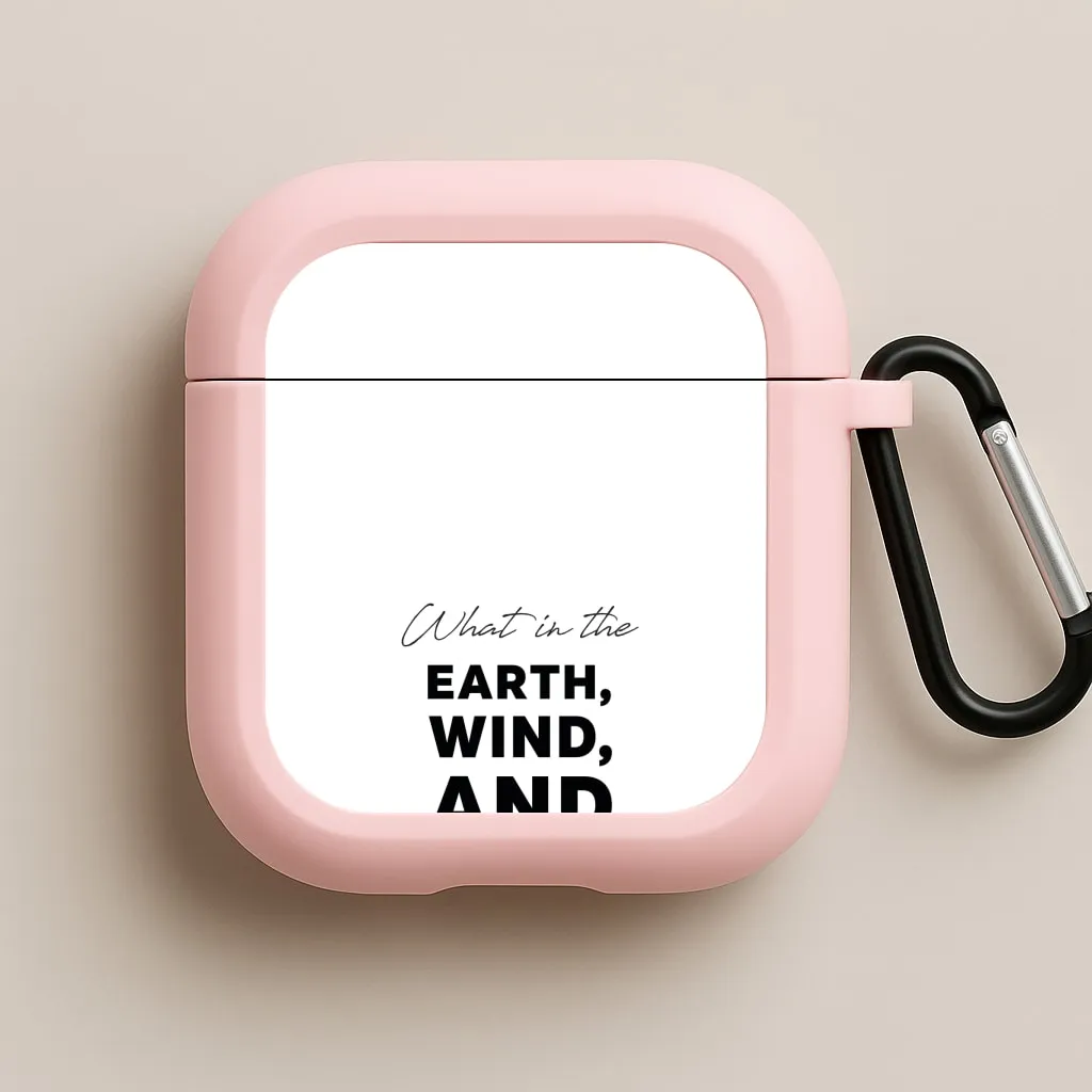 What In The Earth, Wind And Fire AirPods Case color block silicone case stylish pocket airpods case