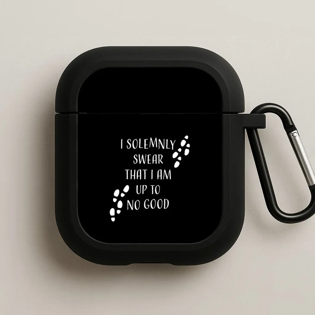 durable silicone airpods cover I Solemnly Swear AirPods Case