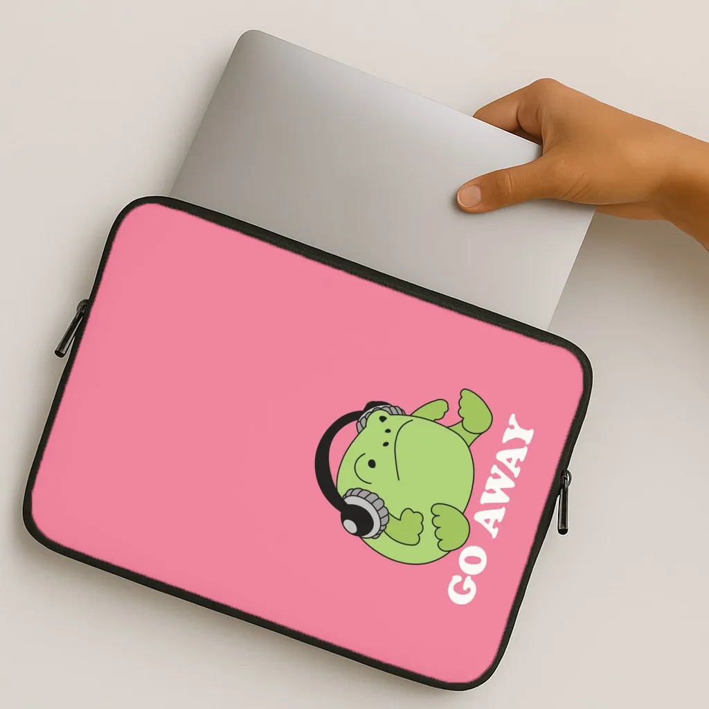Go Away Grumpy Frog  Laptop Sleeve Luxury Pattern Stylish grip