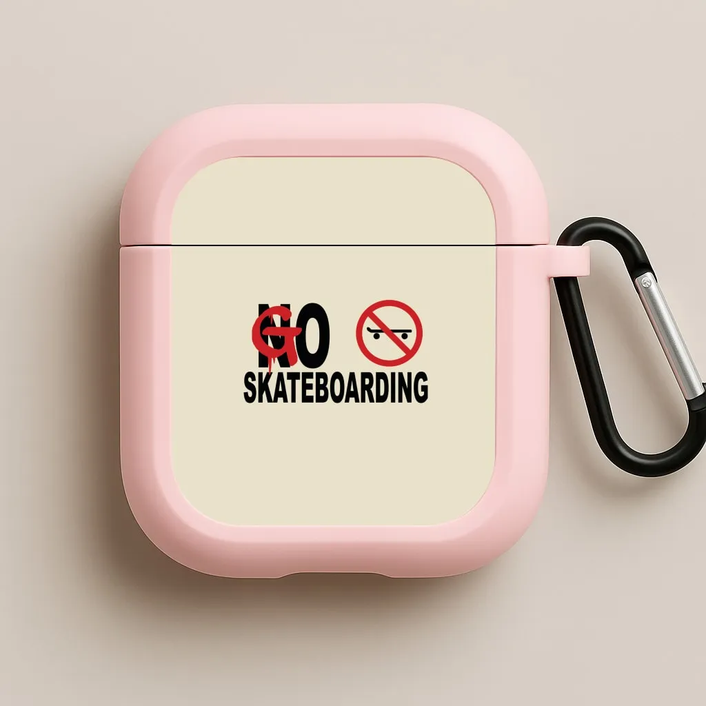 Go Skateboarding - Skate Aesthetic  AirPods Case compact portable airpods protector