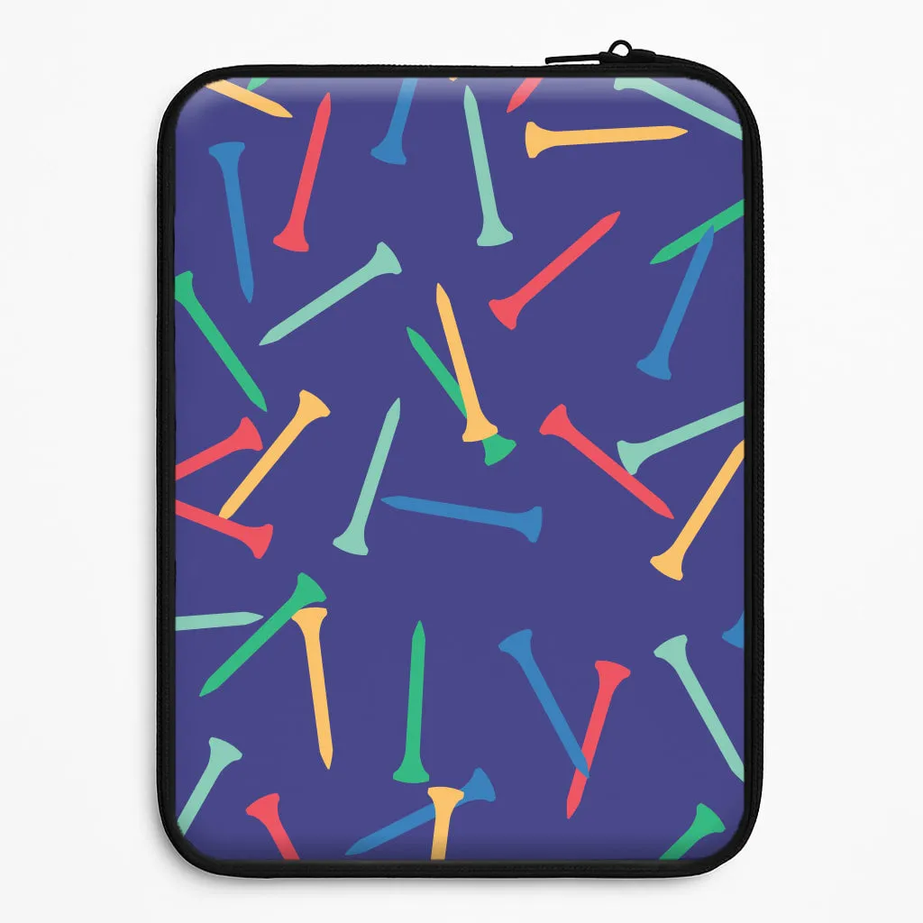 Golf Tees Pattern Laptop Sleeve Durable Texture Finish Refined Form