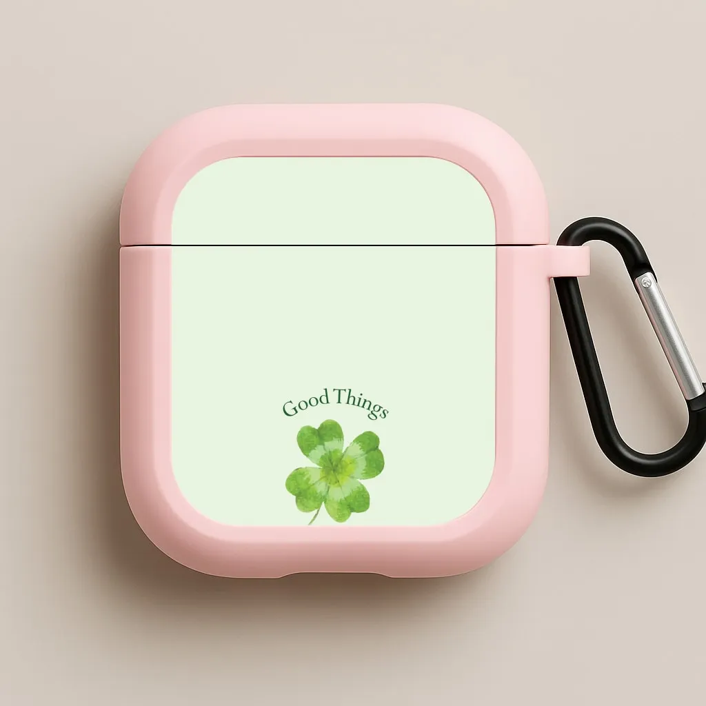 Good Things Are Coming Clover AirPods Case Fashion Travel Organizer