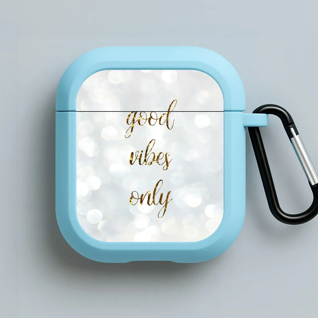 Good Vibes Only - Glittery AirPods Case Durable Texture Shell compact gradient silicone shell