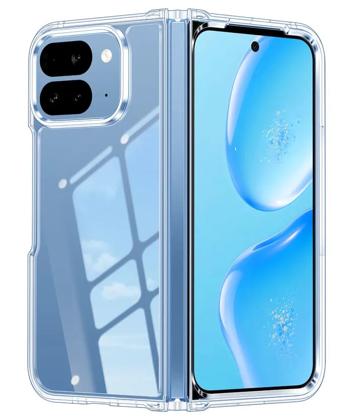 Fashion Texture Google Pixel 10 Pro Fold Clear Slim Anti Yellowing Shockproof Protective Phone Case