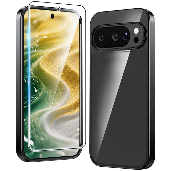 Google Pixel 10 Pro XL/ 9 Pro XL Case: Clear Slim Anti Yellowing Shockproof Protective Phone Cases Comfort Padding Modern Edge