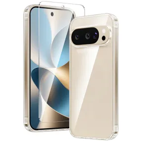 Google Pixel 10 Pro XL/ 9 Pro XL Case: Clear Slim Anti Yellowing Shockproof Protective Phone Cases Smooth Edge Design Protective Finish