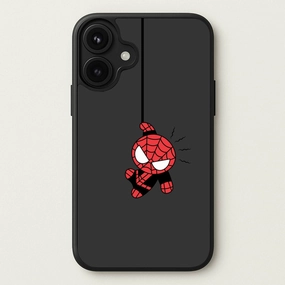 Trendy Layer Hybrid Touch Gray Hanging Spider Hero Phone Case