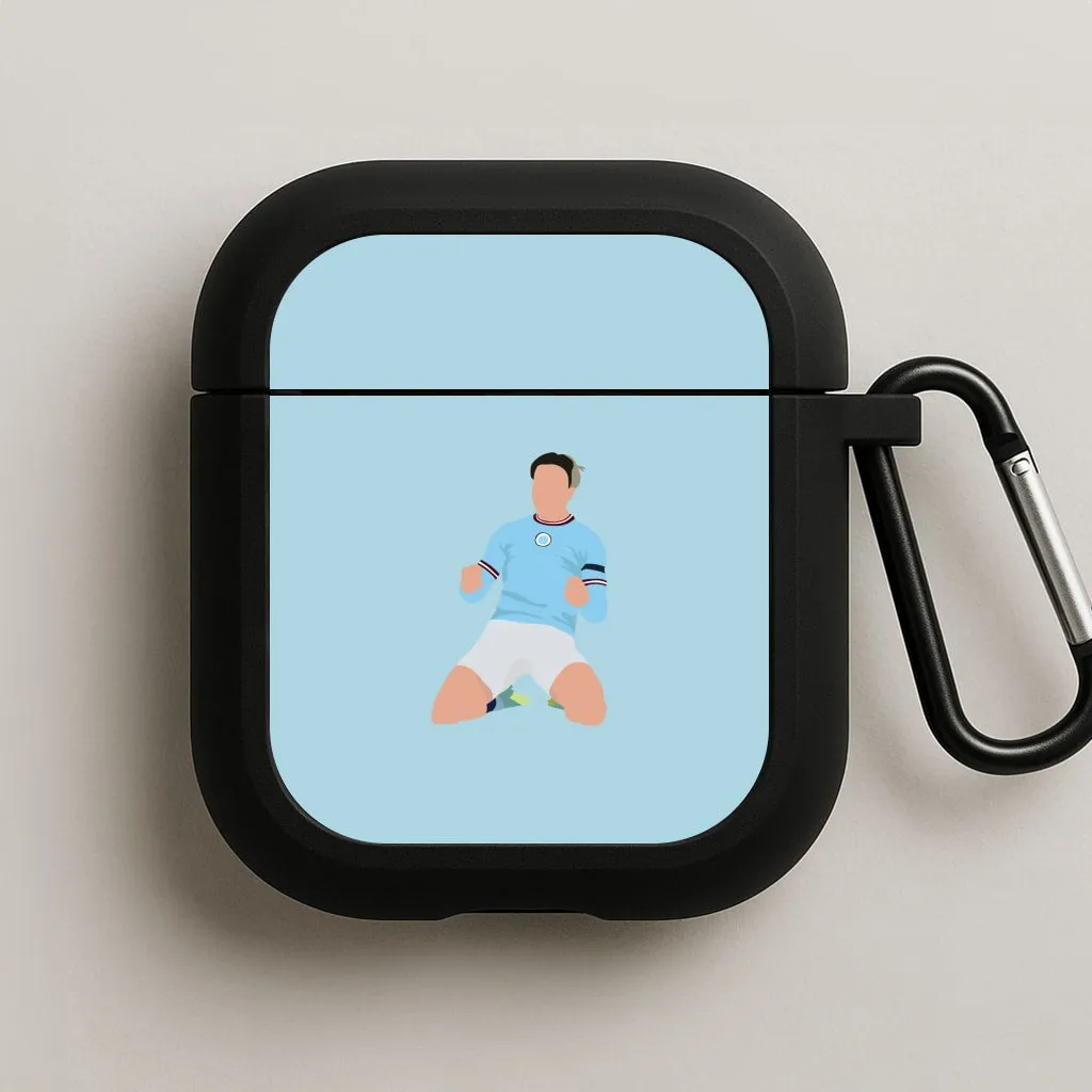 Water Resistant Holder luxury metallic airpods case Grealish - Football AirPods Case