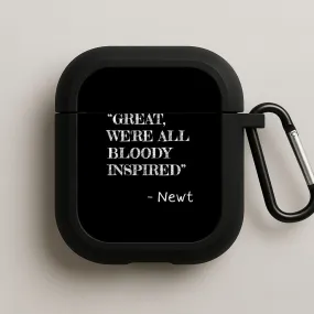 portable airpods case Universal Tech Holder Great, We're All Bloody Inspired - Newt AirPods Case