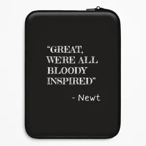Modern Aesthetic Slim Feel Great, We're All Bloody Inspired - Newt Laptop Sleeve