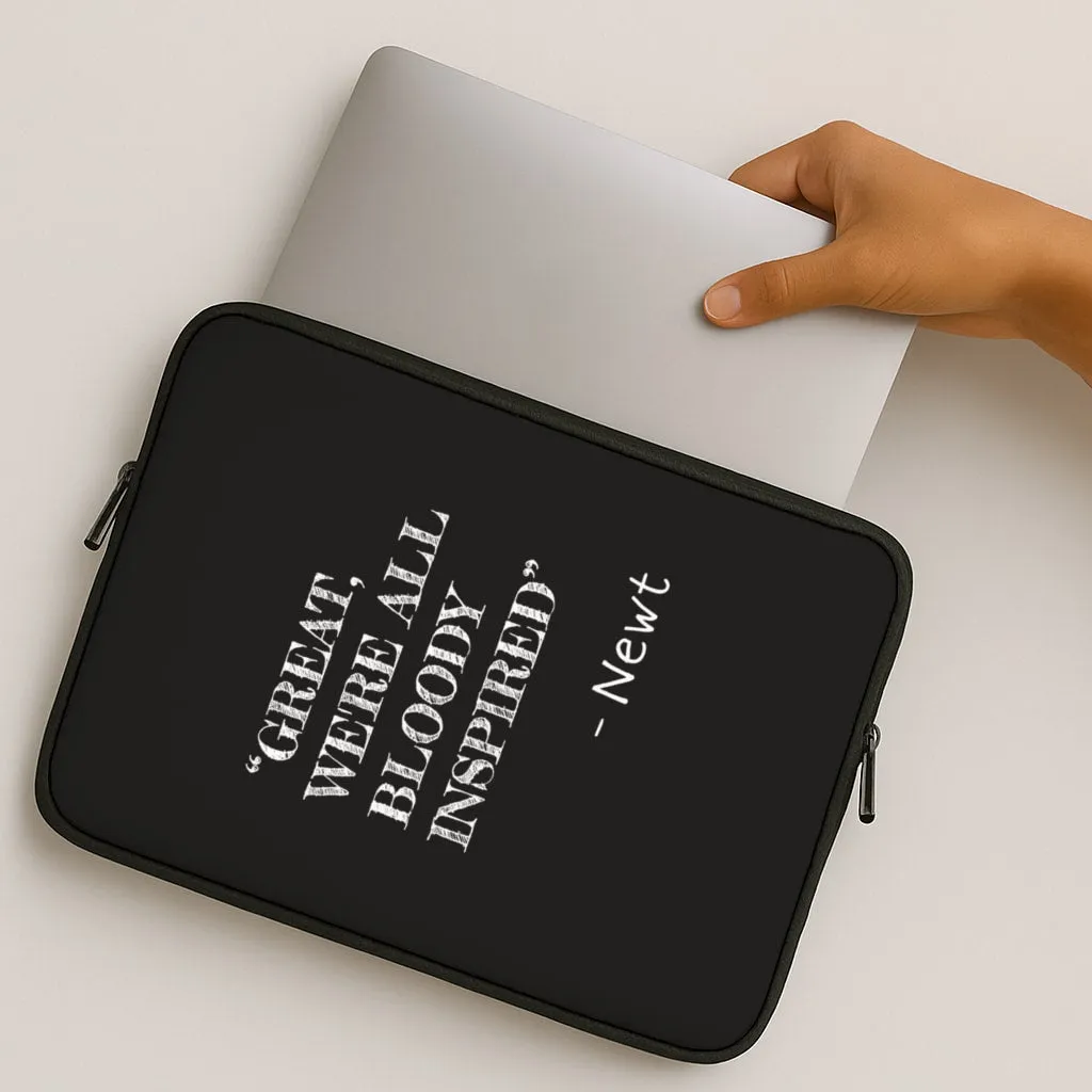 Great, We're All Bloody Inspired - Newt Laptop Sleeve Non slip grip