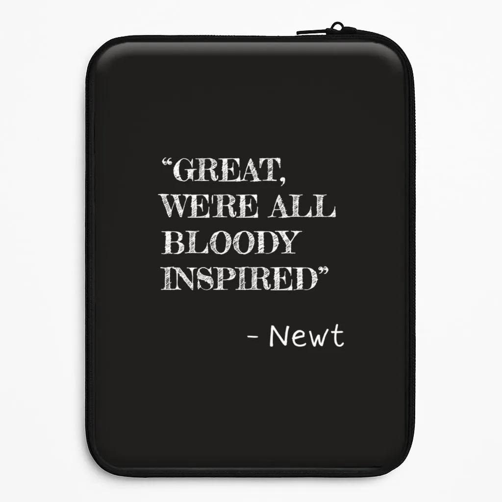 Modern Aesthetic Slim Feel Great, We're All Bloody Inspired - Newt Laptop Sleeve