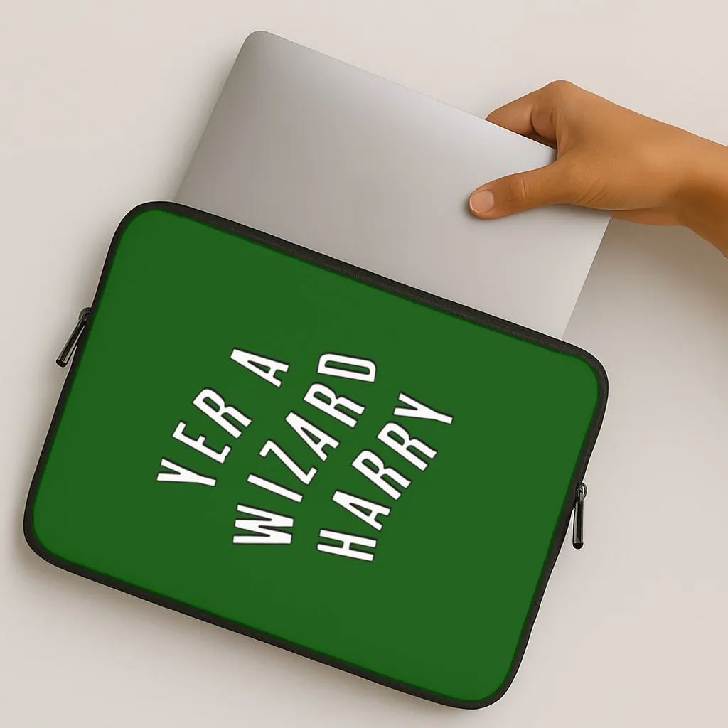 Wireless charging Hybrid Surface Layer Green Yer A Wizard Harry Laptop Sleeve