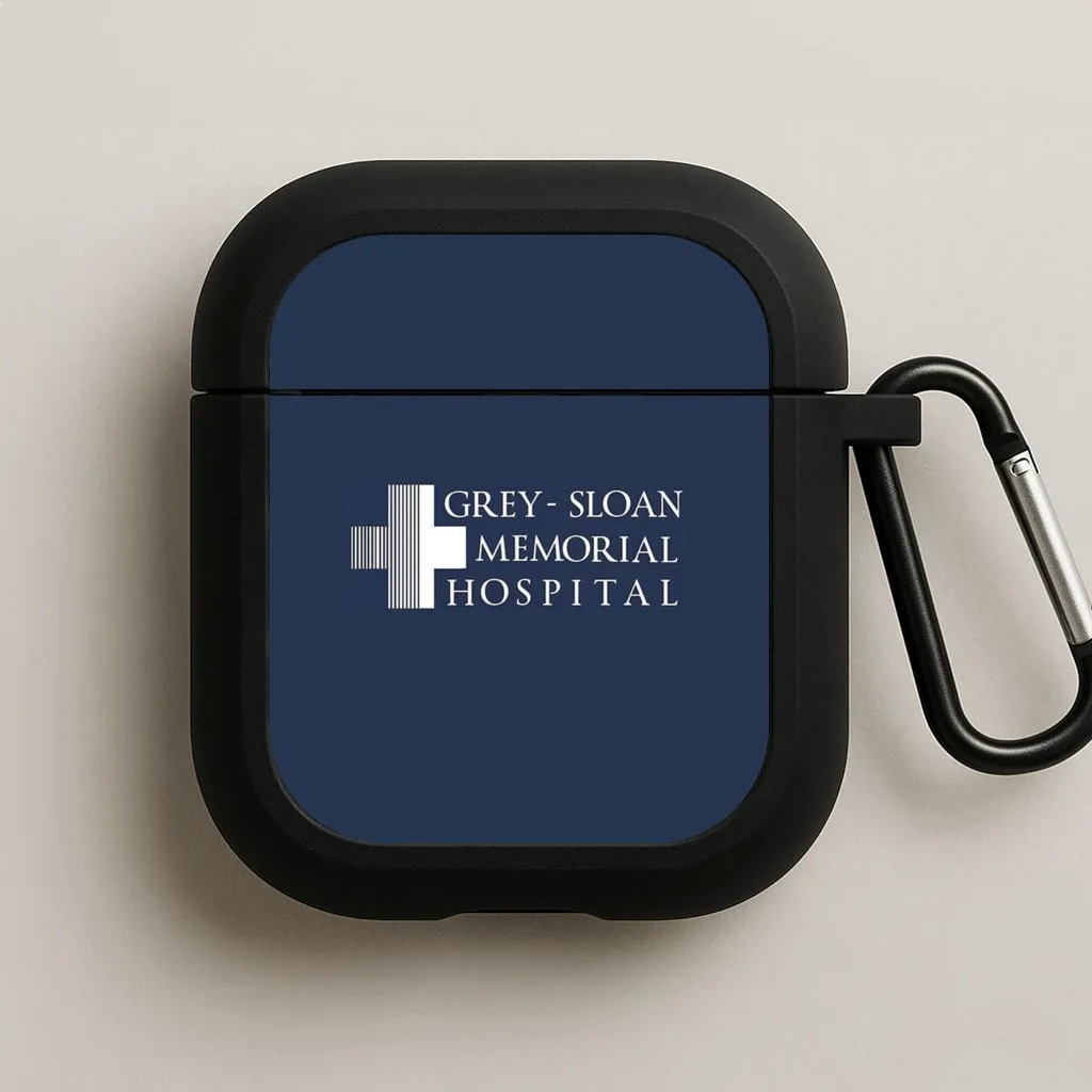 Pocket Size Organizer Minimal Protective Pouch Grey - Sloan Memorial Hospital - Grey's AirPods Case