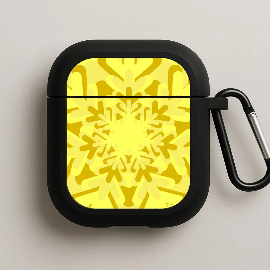 Everyday Audio Gear Yellow - Colourful Snowflakes AirPods Case