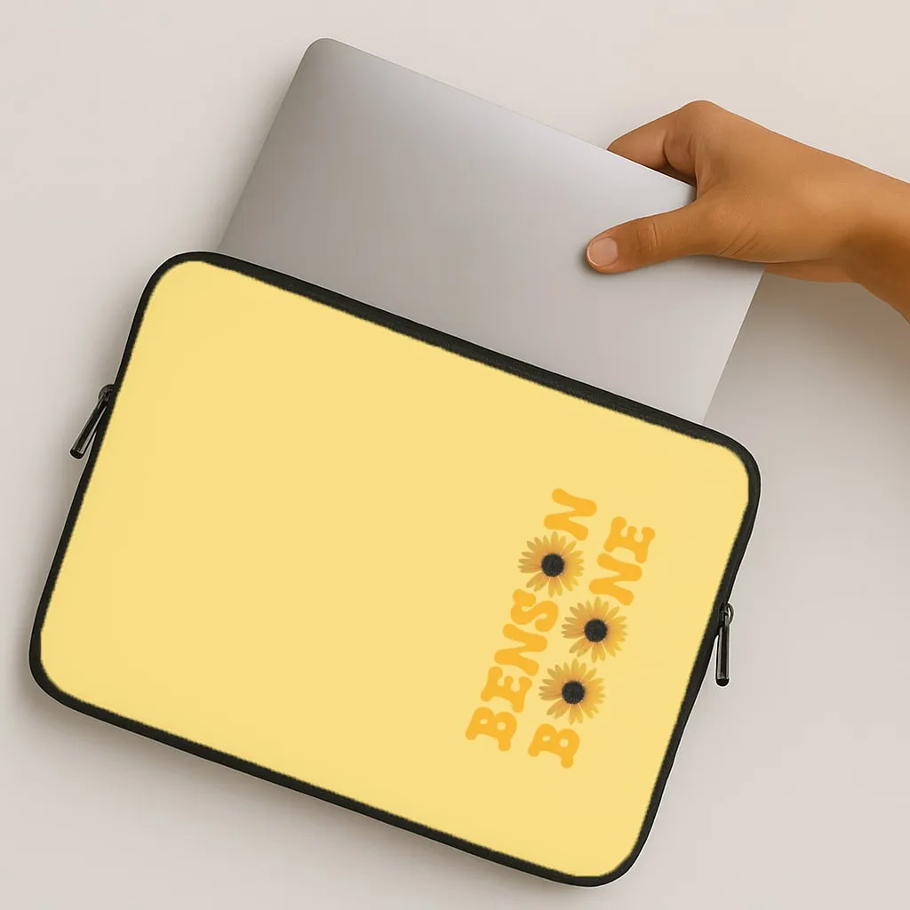 Boone Sunflowers Laptop Sleeve Unique Artwork Portable Shield
