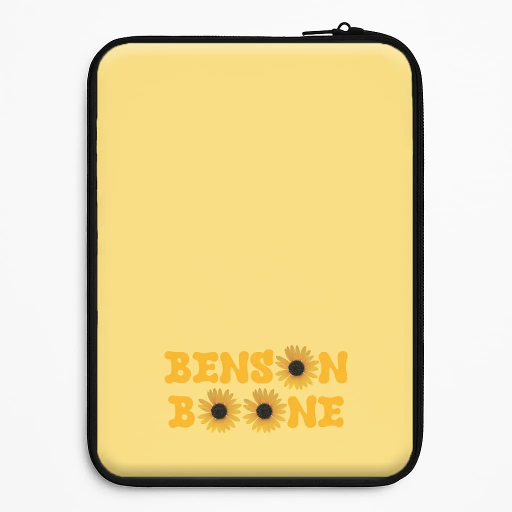 Boone Sunflowers Laptop Sleeve Premium Detail