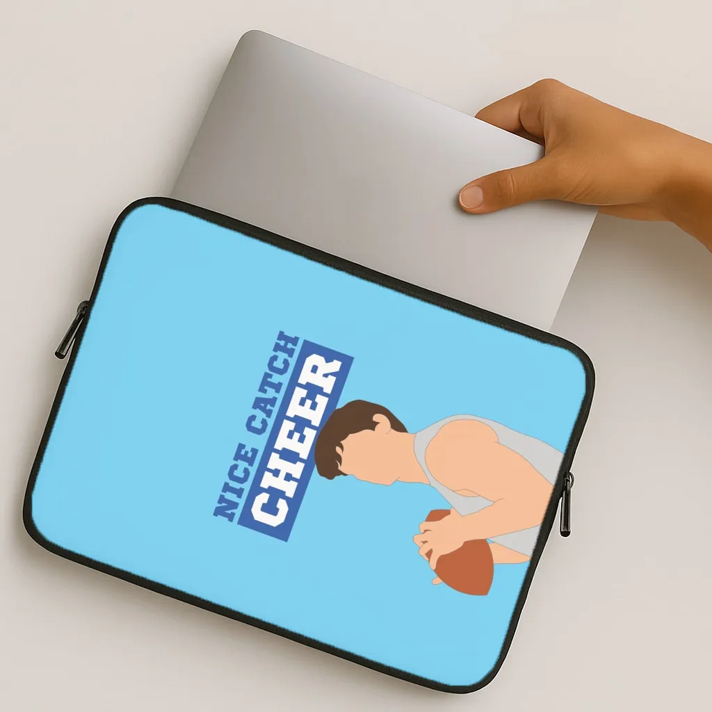 Protective Pattern Sleek Form Nice Catch Cheer Laptop Sleeve