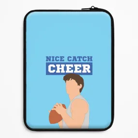 Comfort Edge Texture Nice Catch Cheer Laptop Sleeve