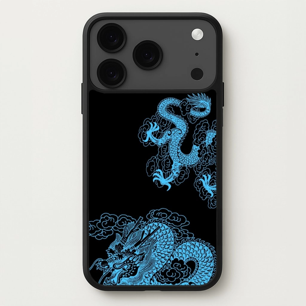 Blue Dragon Phone Case Scratch Barrier