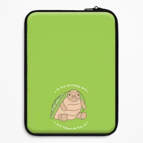 Pocket Ready Grumpy Era Turtle Laptop Sleeve