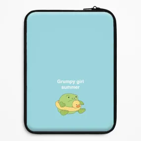 Comfort Finish Comfort touch Grumpy Girl Summer - Plushy Laptop Sleeve