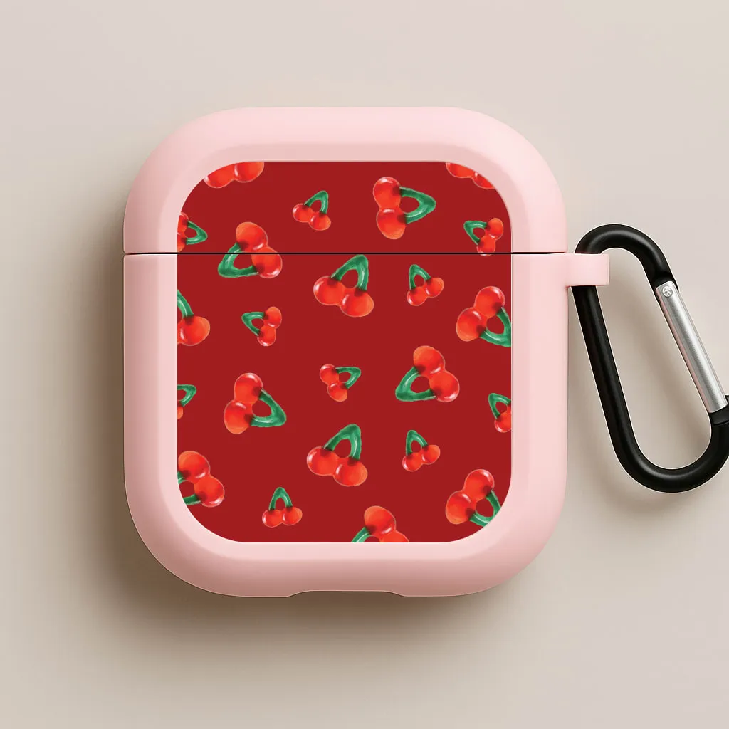 classic handmade airpods shell Gummy Cherries Pattern AirPods Case