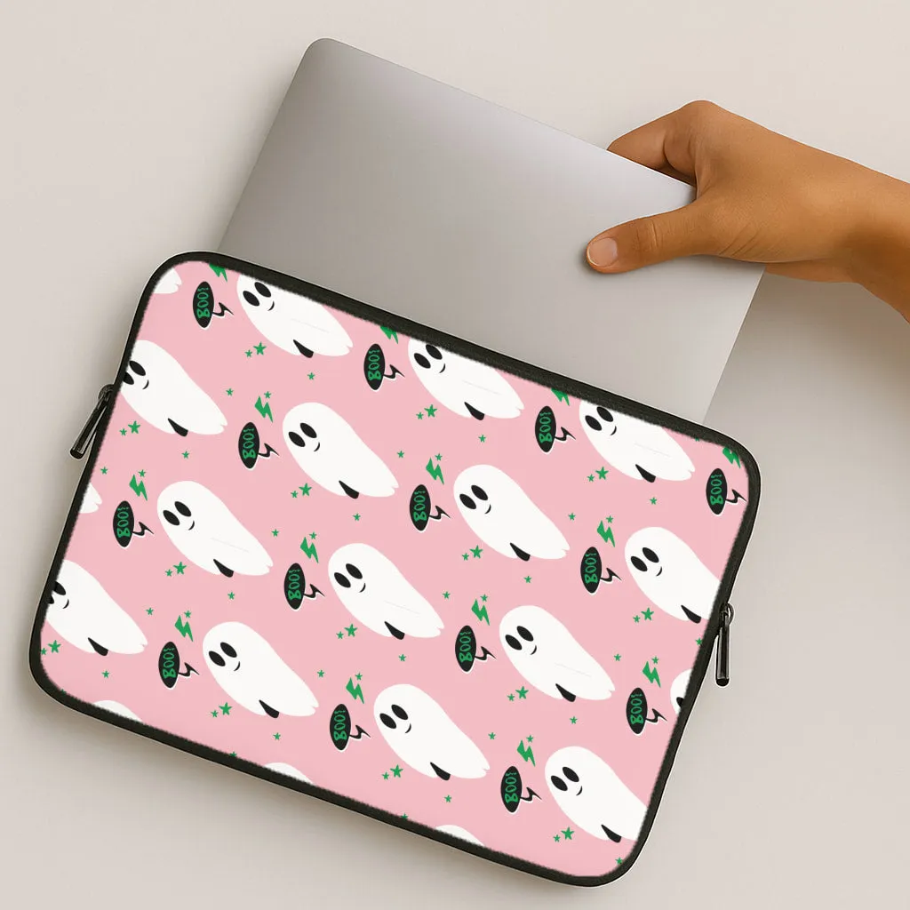 Gloss Finish Texture Durable Texture Finish Halloween Pattern 2 Laptop Sleeve