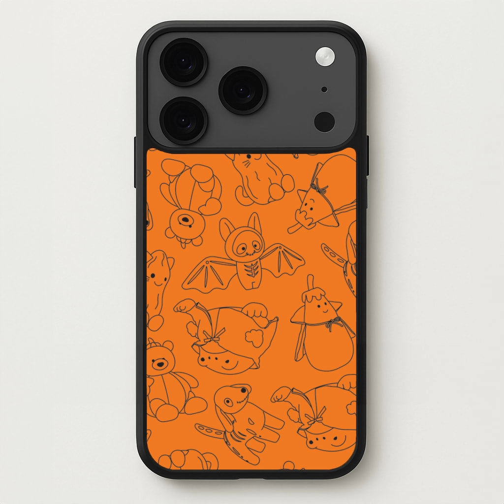 Smooth Craftsmanship Smooth Texture Pattern Halloween Plushies Pattern I - Halloween Phone Case