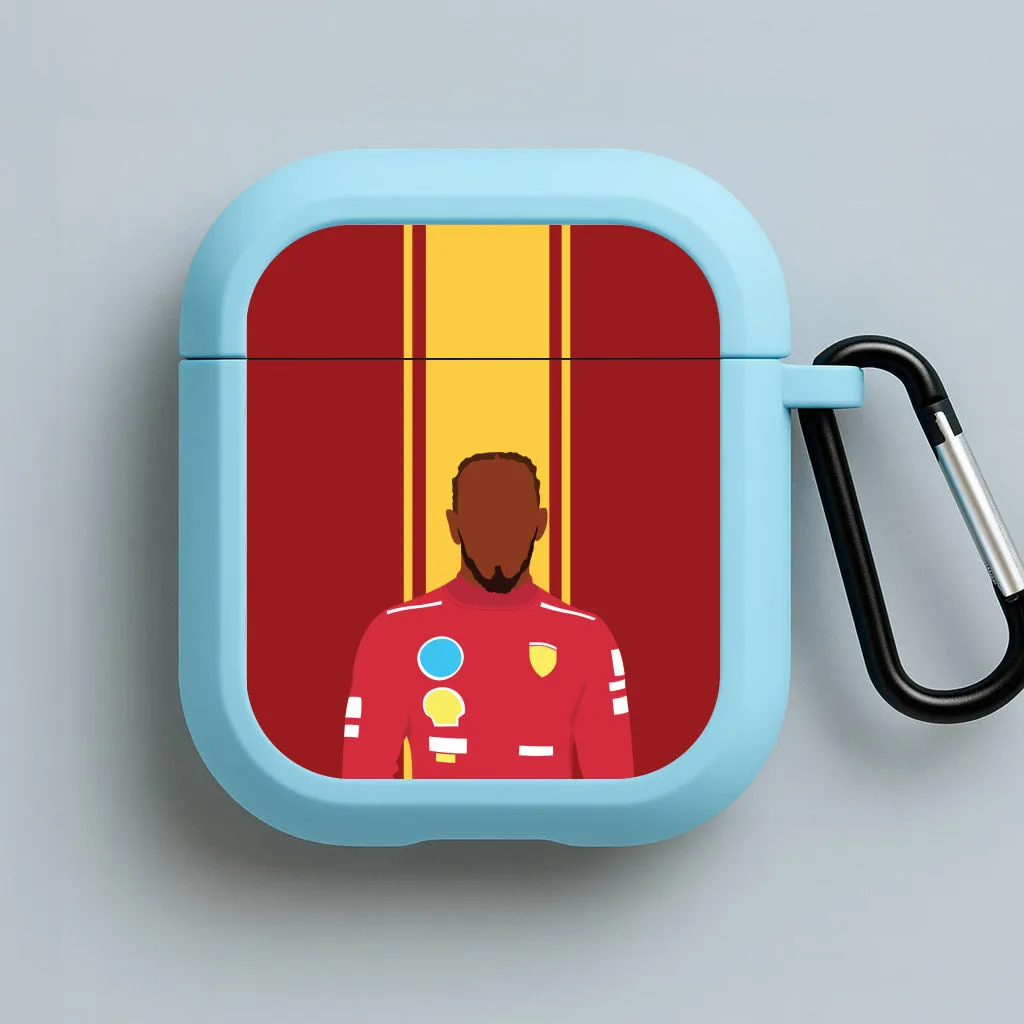 Hamilton In Red AirPods Case airpods case for kids Slim Rubber Shell