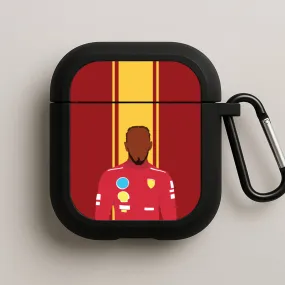 Hamilton In Red AirPods Case Luxury Audio Storage Lightweight Charging Case