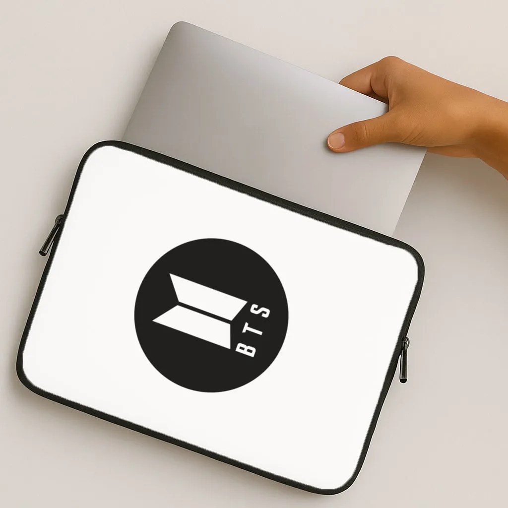 BTS logo Black - K Pop Laptop Sleeve Flexible Pattern Texture Rugged Protection