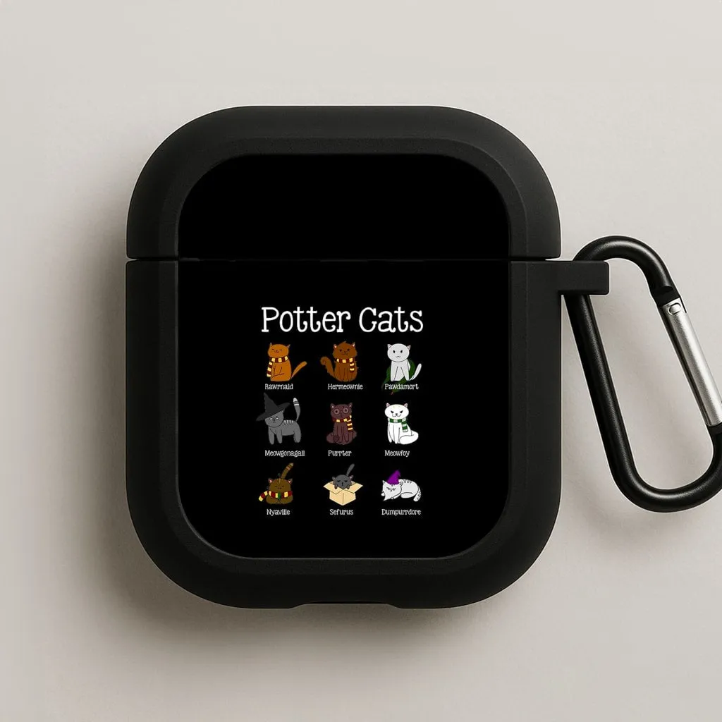 Harry Pawter Cats AirPods Case Fashion Travel Case