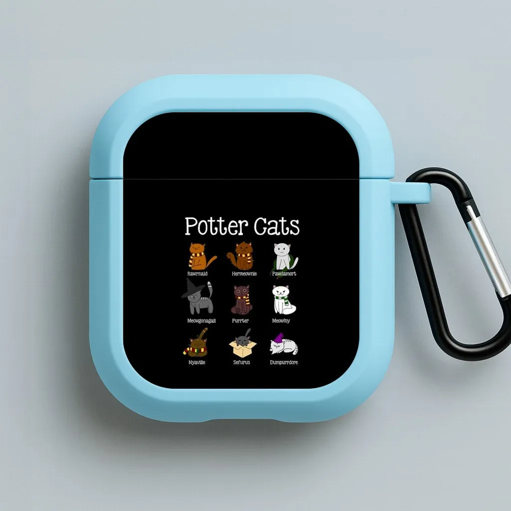 Harry Pawter Cats AirPods Case luxury handmade silicone cover