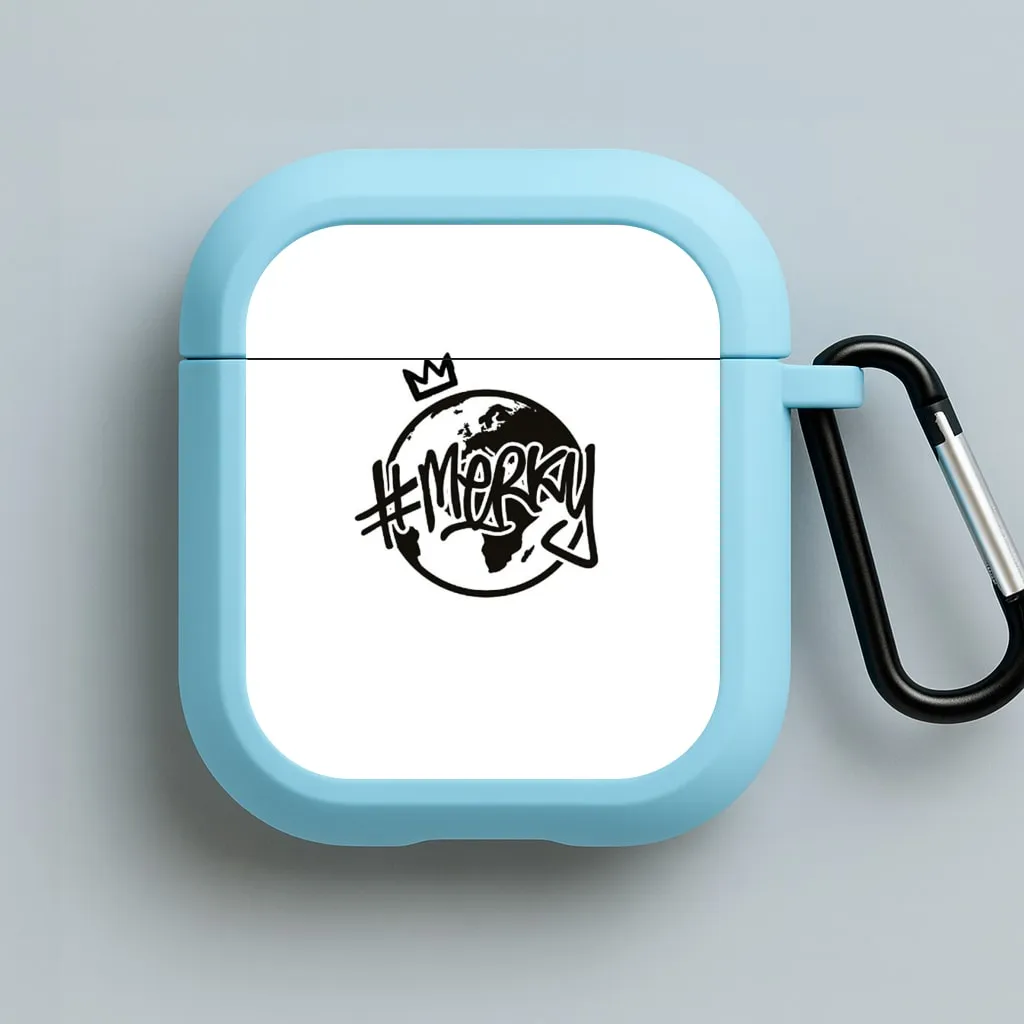 Hashtag Merky Globe AirPods Case Flexible Texture Shell portable gradient ergonomic leather airpods case